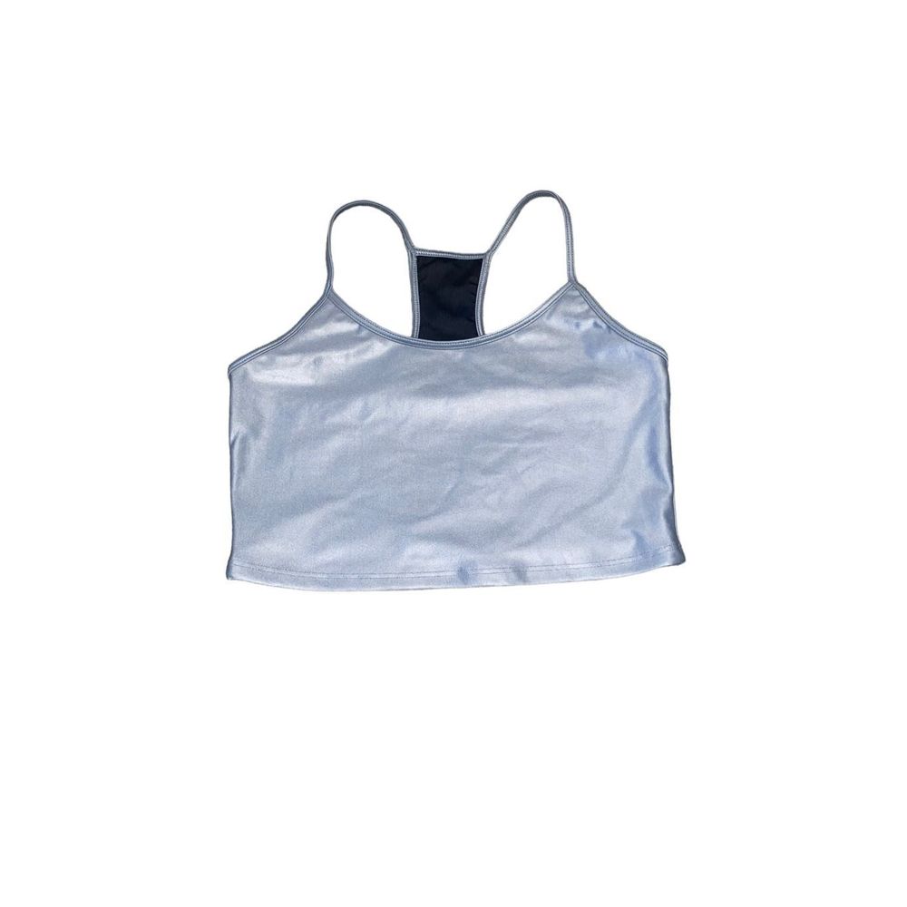 New Koral Heather Grey Leah Infinity Sports Bra M